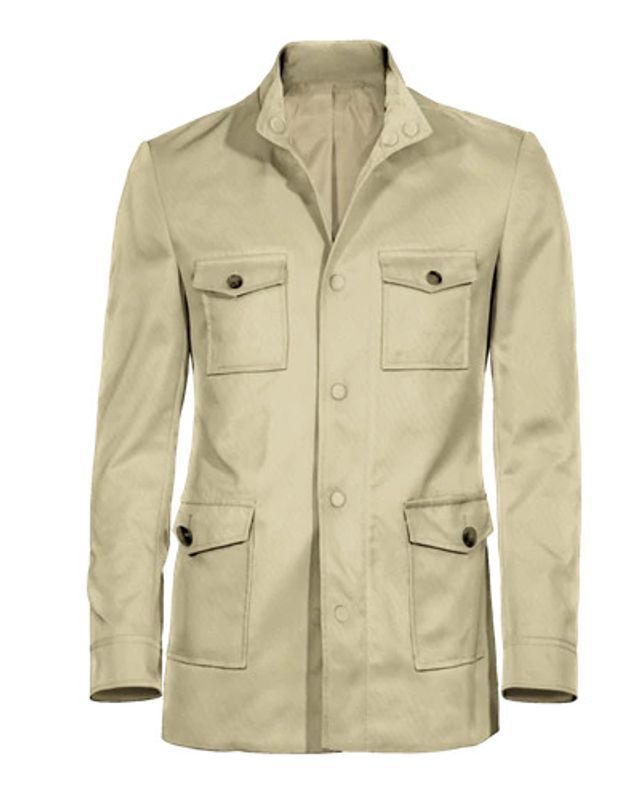 beige field jacket
