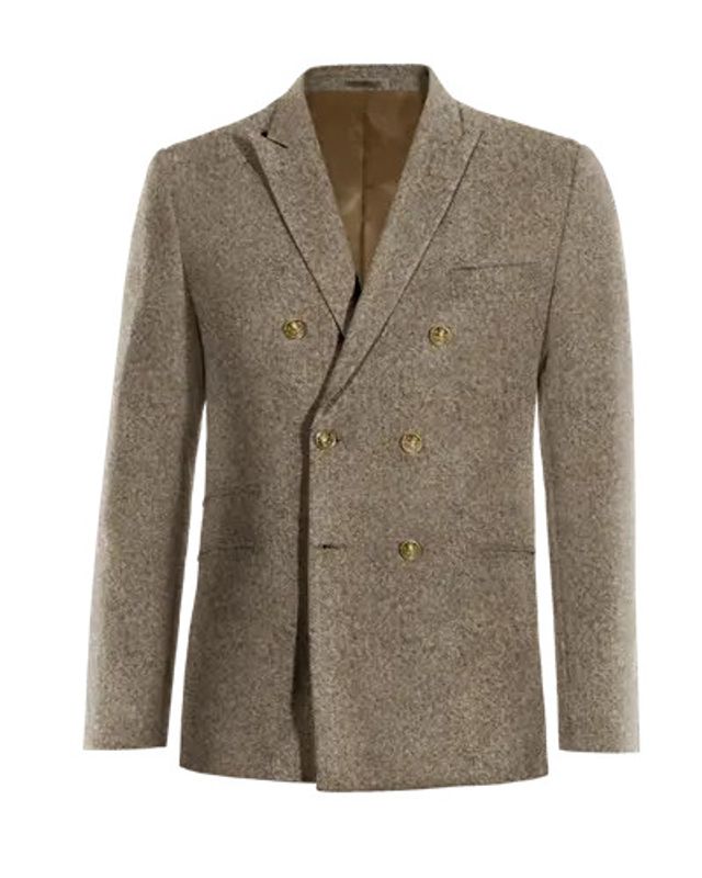 brown tweed blazer