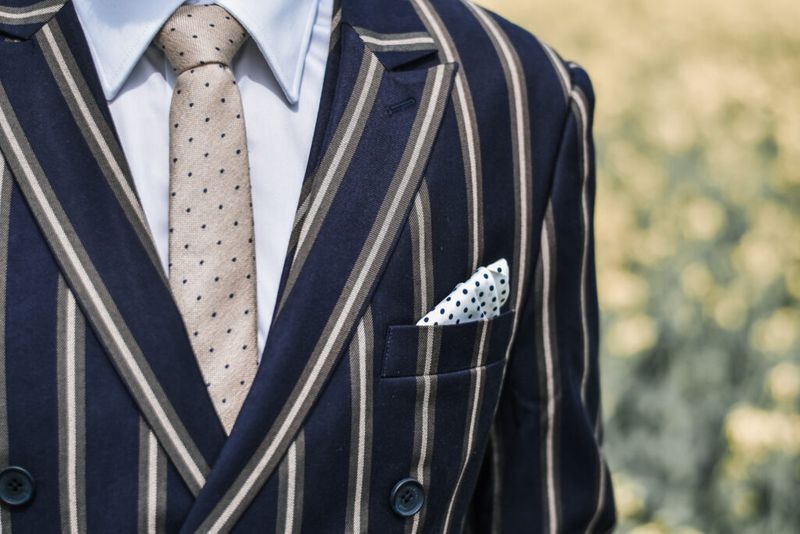 pinstriped suit