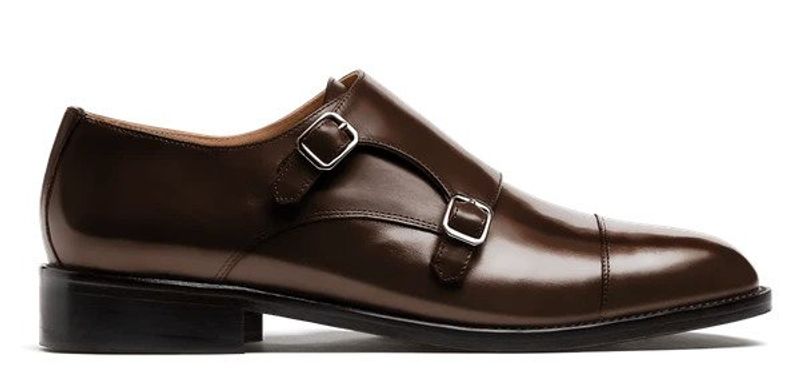 brown cap toe shoe