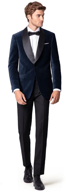 blue velvet tuxedo