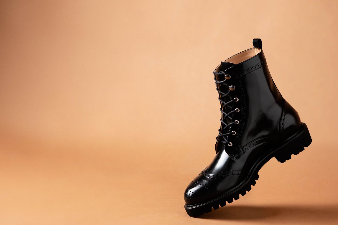 black lace up boots for women