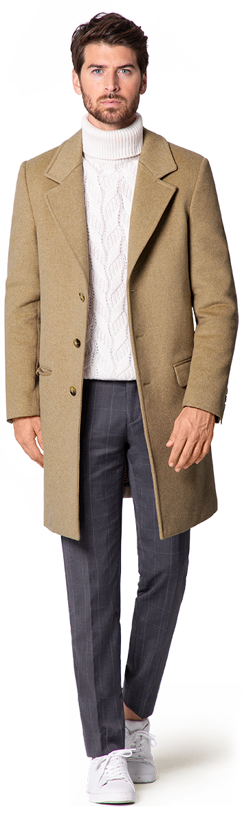 Camel Overcoat | The most trendy coat for men - Hockerty