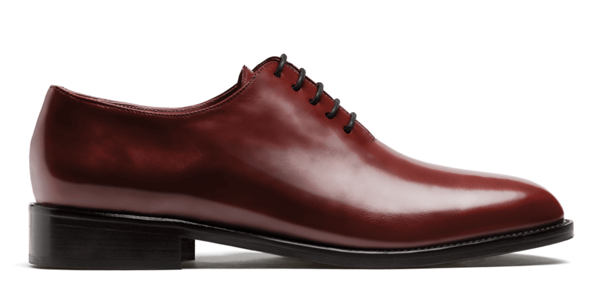 oxblood leather shoes