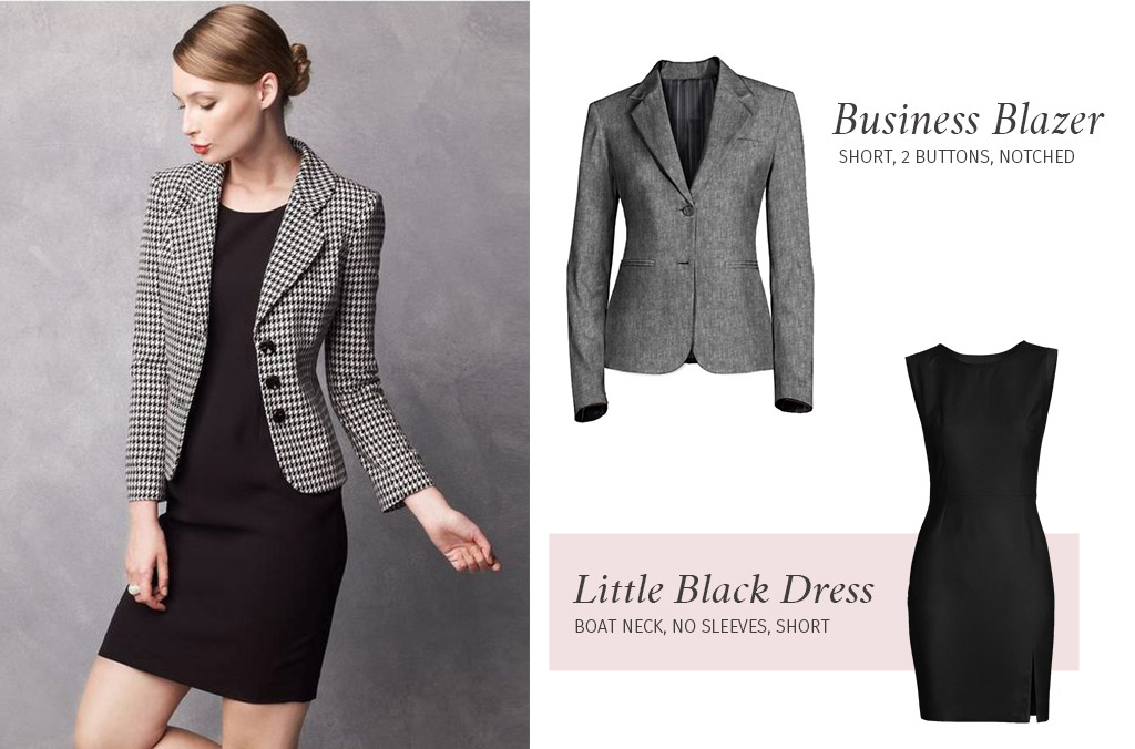 dress with blazer business professional